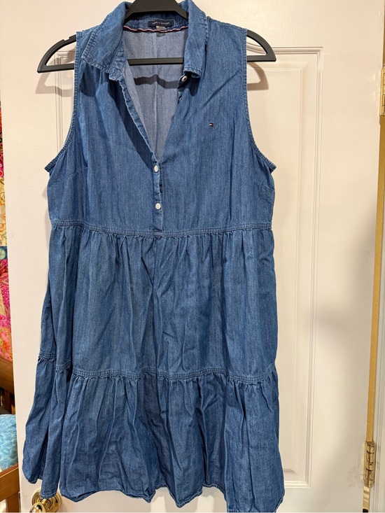 Tommy Hilfiger Dresses & Skirts - Tommy Hilfiger Light Blue Denim Shirt Dress